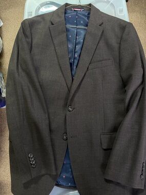 Tommy Hilfiger Brown Two-Button Men's Suit Jacket